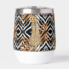 Vild Vino Leopard Tumbler – Afrikansk Wildlife Art