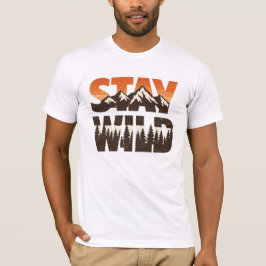 Vild vintrig äventyrsresa i bergsskog t shirt
