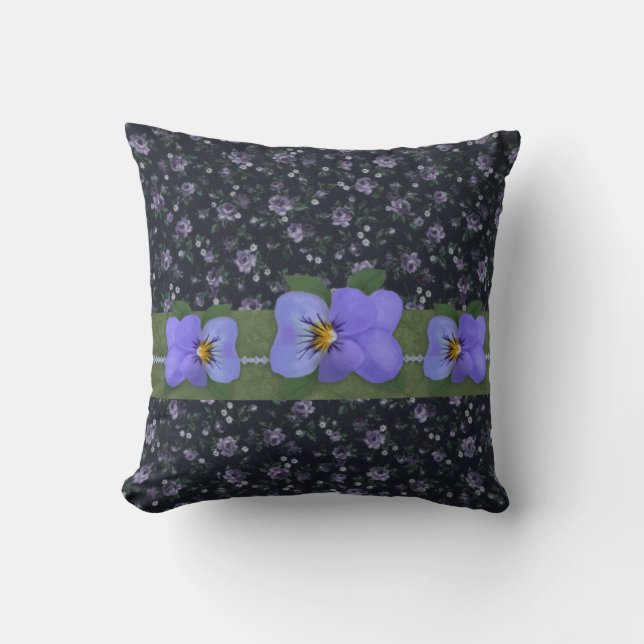 Vild Violets Pillow Kudde (Framsida)