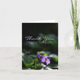 Vild Violett Sympathy Tackkort Card