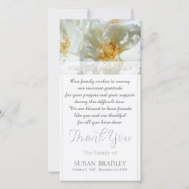 Vild Vit ros Sympati Tack för att du har fått foto