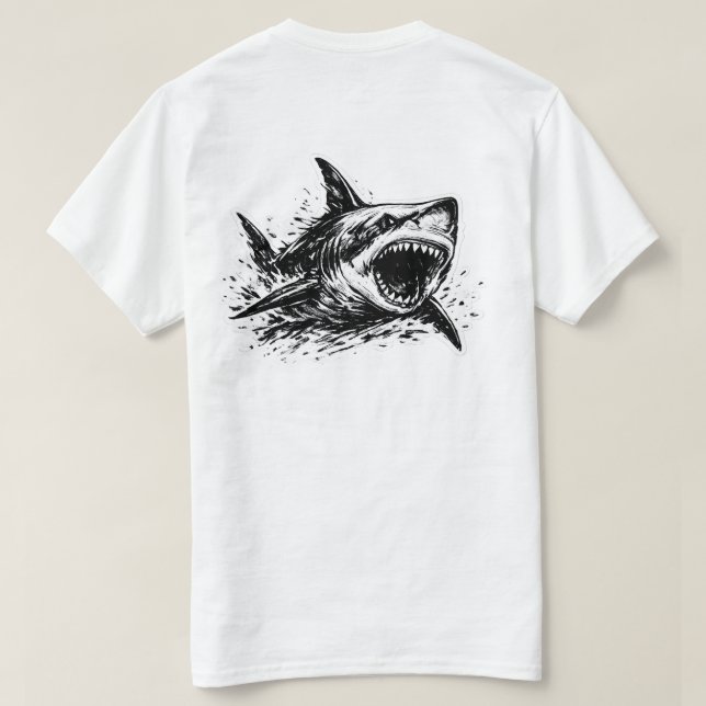 Vild Vithaj T Shirt (Design baksida)