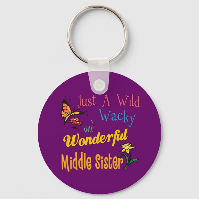 Vild Wacky Wonderful Mitten Sister Collection Nyckelring (Framsida)