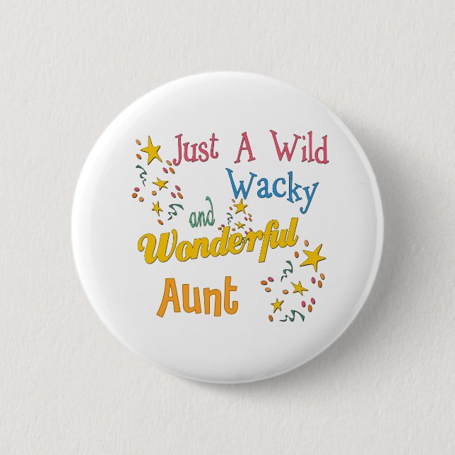 Vild Wacky Wonderful Moster Gifts Knapp (Framsida)