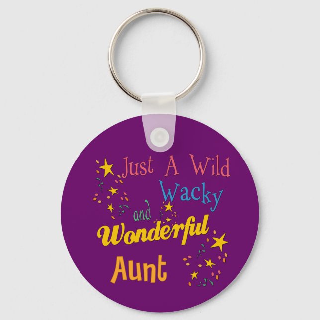 Vild Wacky Wonderful Moster Gifts Nyckelring (Framsida)