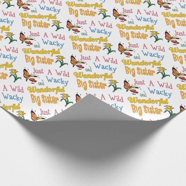 Vild Wacky Wonderful Sister Gifts Presentpapper (Hörn)