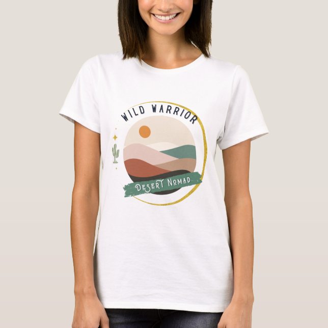 Vild Warrior Desert Nomad T Shirt (Framsida)