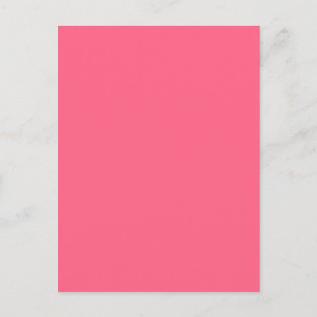 VILD WATERMELON ROSA (bakgrund i massiv färg) ~ Vykort (Framsida)