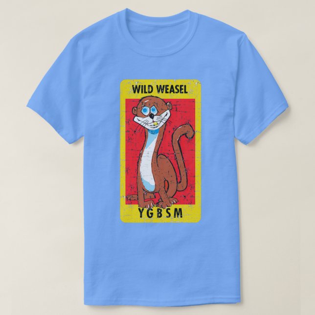 Vild Weasel YGBSM Grunge Stil  T Shirt (Design framsida)