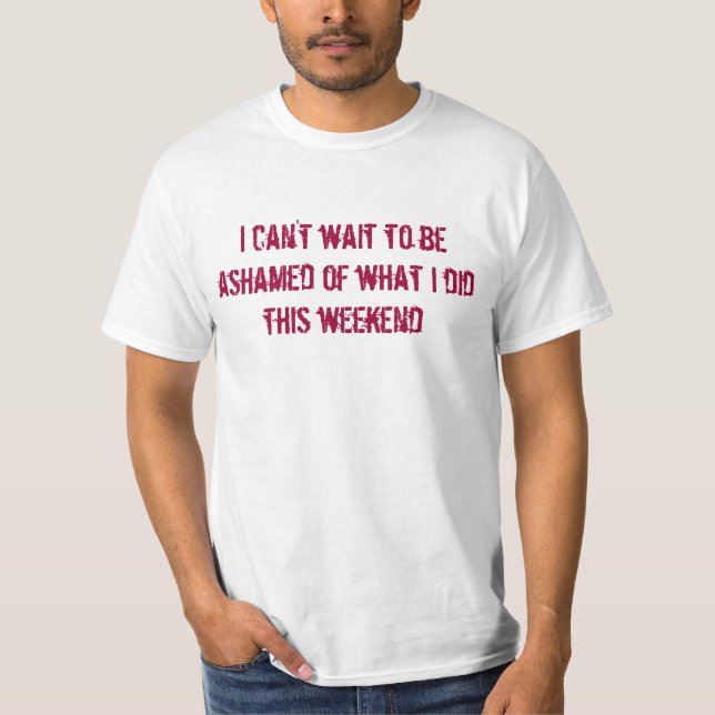 vild WEEKENDT-Shirt T-Shirt (Framsida)