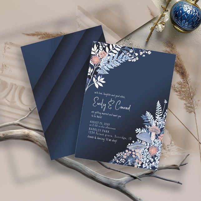 Vild & Whimsical Bröllop ID1110 Inbjudningar (Skapare uppladdad)