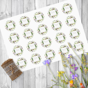 Vild Whimsics Blooms & Greenery Runt Klistermärke