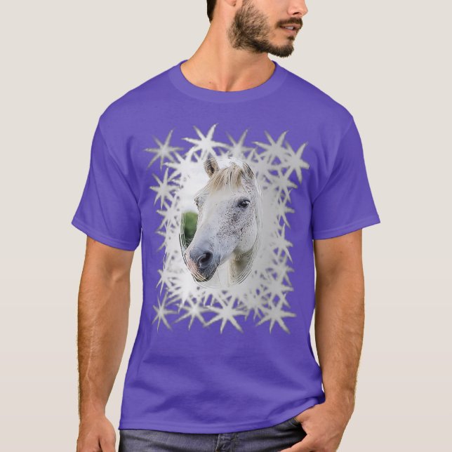 Vild White Horse 0611 T Shirt (Framsida)