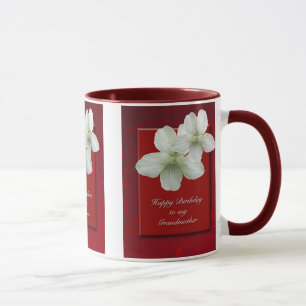 Vild White Violet Grandmor Grattis på födelsedagen Mugg
