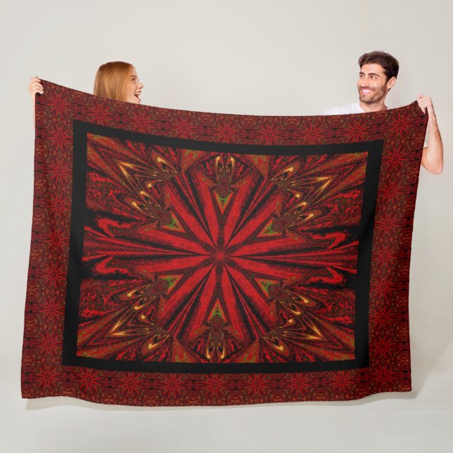 Vild Wildblommor 16 Fleecefilt (På plats)