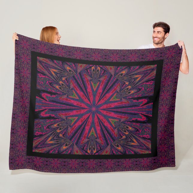 Vild Wildblommor 23 Fleecefilt (På plats)