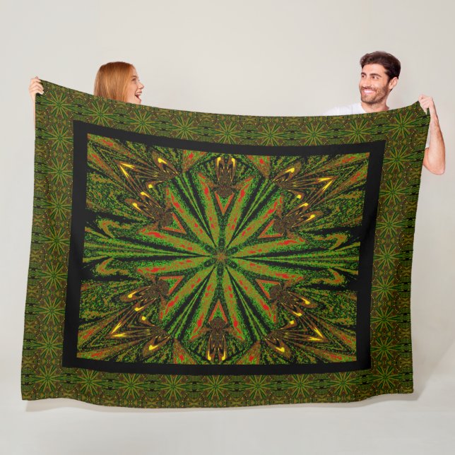 Vild Wildblommor 26 Fleecefilt (På plats)