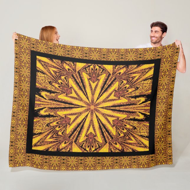 Vild Wildblommor 6 Fleecefilt (På plats)