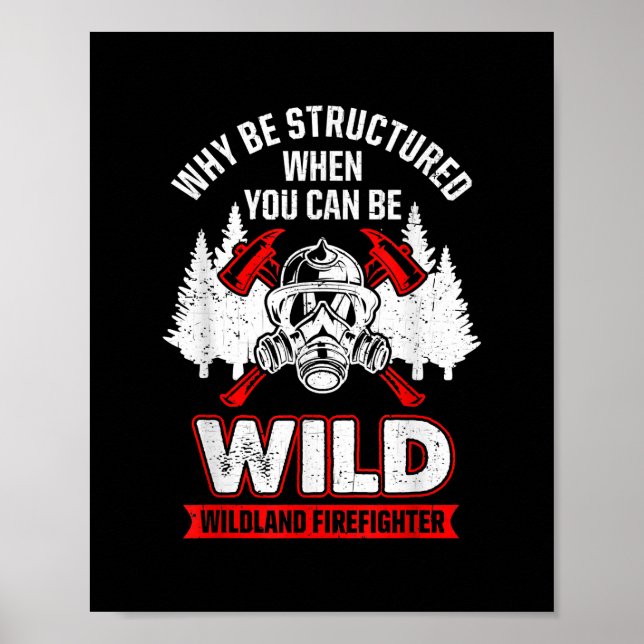 Vild Wildland Firefighter Poster (Framsidan)