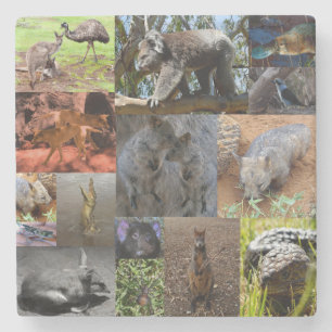 Vild Wonders: Captivating Australian Photo Collage Stenunderlägg