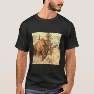 Vild Woodland Bison T Shirt