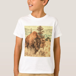 Vild Woodland Bison T Shirt