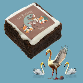 Vild Woodland Hjort Jungle Fox Födelsedagsfest Tim