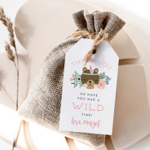 Vild Woodland Kids favoritmärken vid födelsedagen