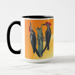 Vild WoodPeckers-par Mugg