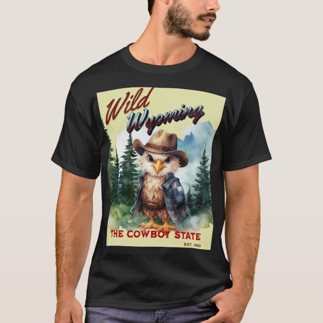 Vild Wyoming T Shirt (Framsida)