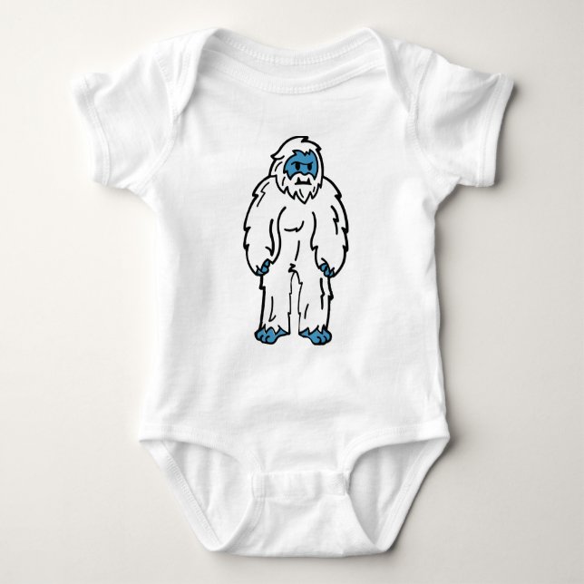 Vild Yeti - Arktisk Mythiskt Odjur T Shirt (Framsida)