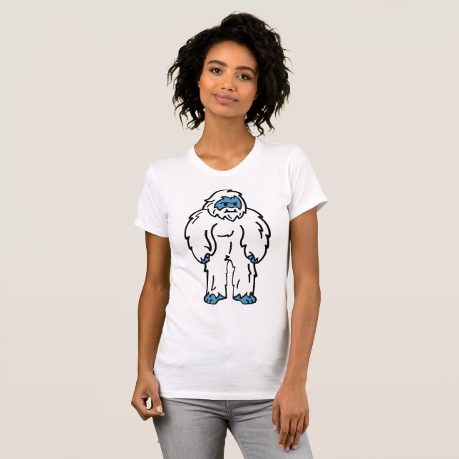 Vild Yeti - Arktisk mytisk varelse T Shirt (Hel framsida)