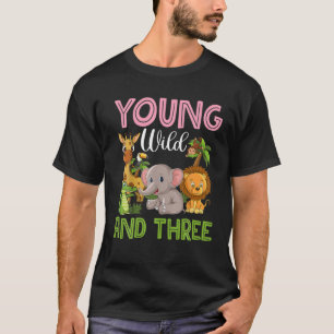 Vild Young and three Outfit Småbarn Girl Zoo Jung T Shirt