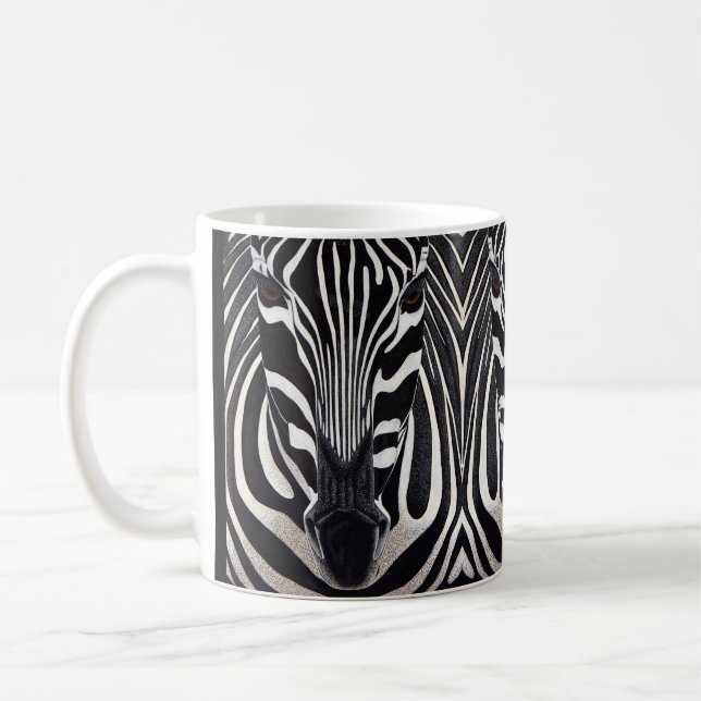 Vild Zebra Kaffemugg (Vänster)