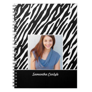 Vild Zebra Notebook Anteckningsbok Med Spiral