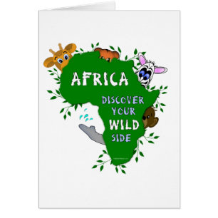 Vilda Afrika Hälsningskort