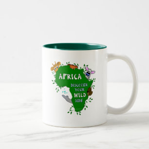 Vilda Afrika Två-Tonad Mugg