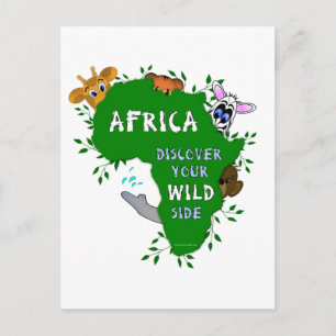Vilda Afrika Vykort