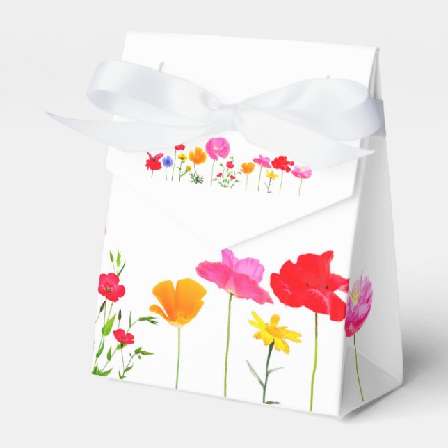 vilda ängsblommor presentförpackning presentaskar (Framsidan Sidan)