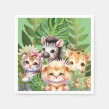 Vilda barn Jungle Kawaii Animals