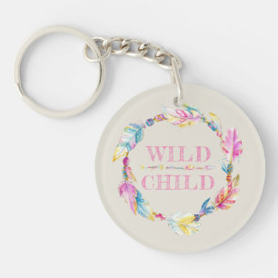 Vilda, barnfärgade fjädrar vattenfärgskonst