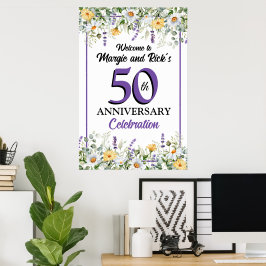 Vilda blommor 50-årsdagen poster