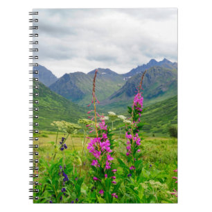 Vilda blommor Alaskan dal Anteckningsbok