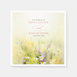 Vilda blommor Äng Eleganta Servetter