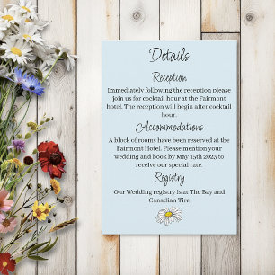 Vilda blommor Blå svampar Tilläggskort