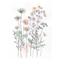 Vilda blommor & bladrika grenar, modern heminredni