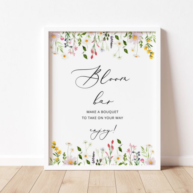 Vilda blommor blommar bar. Blommig bar Poster (Skapare uppladdad)