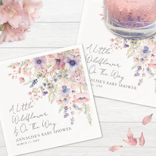 Vilda Blommor Blommig Bebis Badrums Servetter