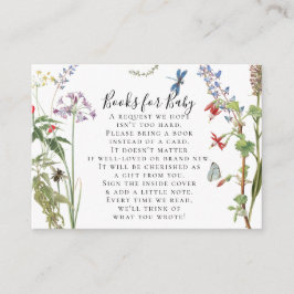 Vilda Blommor Blommig Bina Akvarellböcker Barnkala Tilläggskort