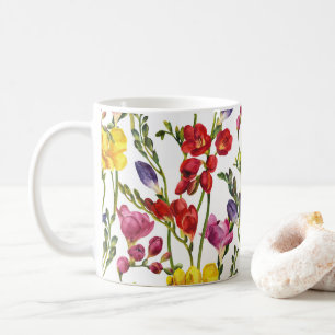 Vilda blommor Blommig, Botanisk trädgård, Färgrik Kaffemugg